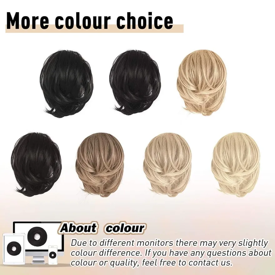 Barsdar Haarteil Hair Extensions Pferdeschwanz Verlängerung - Dunkelbraun
