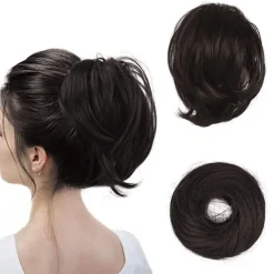 Barsdar Haarteil Hair Extensions Pferdeschwanz Verlängerung - Dunkelbraun