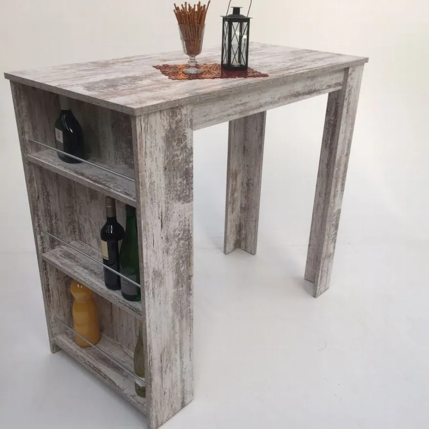 Bartisch, Stehtisch 120x60cm. Canyon White Pine Made in Germany