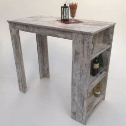 Bartisch, Stehtisch 120x60cm. Canyon White Pine Made in Germany