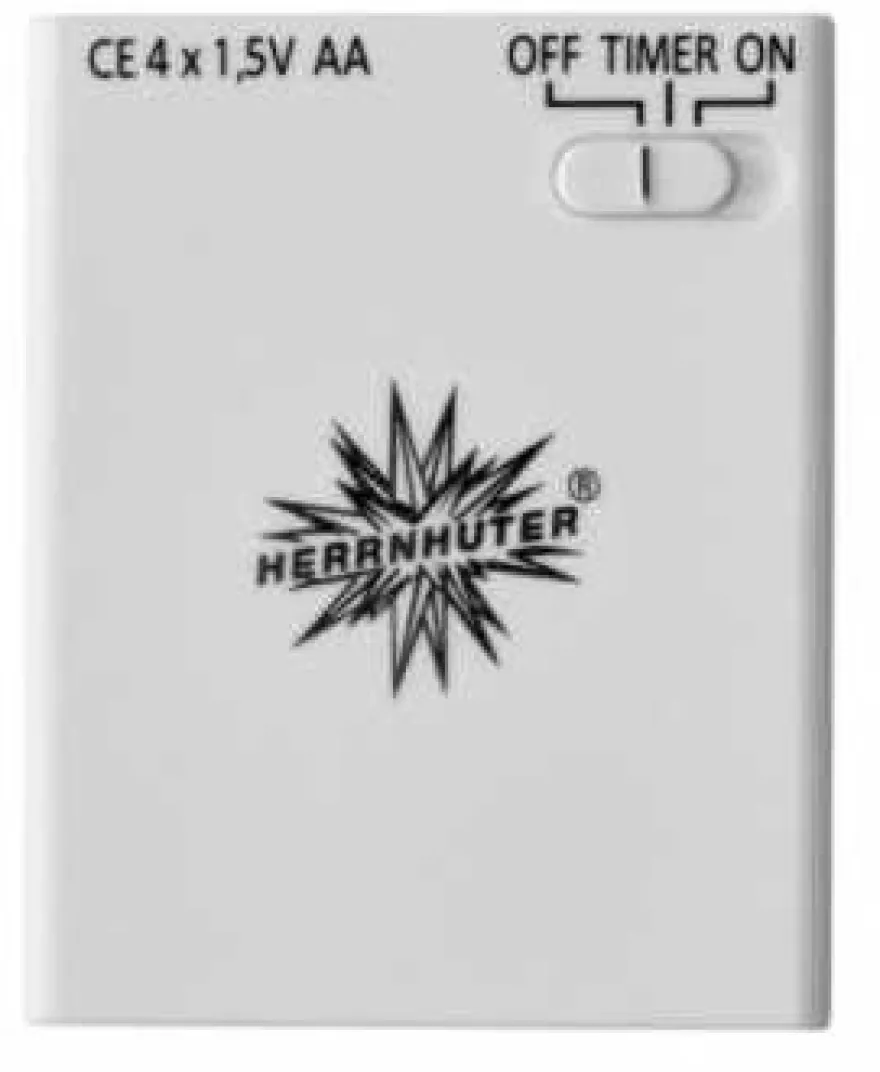 Batteriehalter (Batteriebox) für einen Herrnhuter Stern 13cm mit Timer für LED