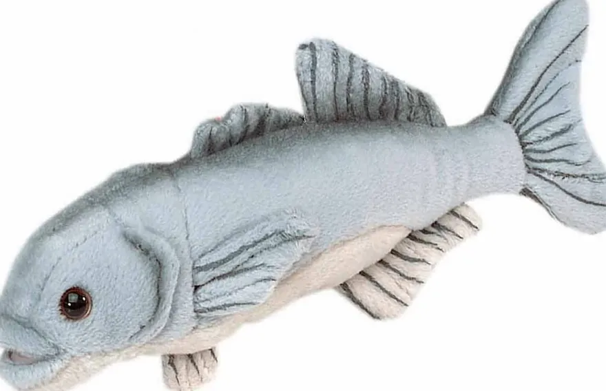 Bauer Spielwaren 14055 - Blickfänger - Plüschtier Blaubarsch (25cm) Fisch Plüsch