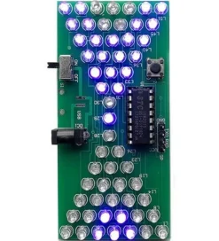 Bausatz Elektronische Sanduhr 57 blaue LED´s 5V DC Einstellbare Geschwindigkeit, 1St