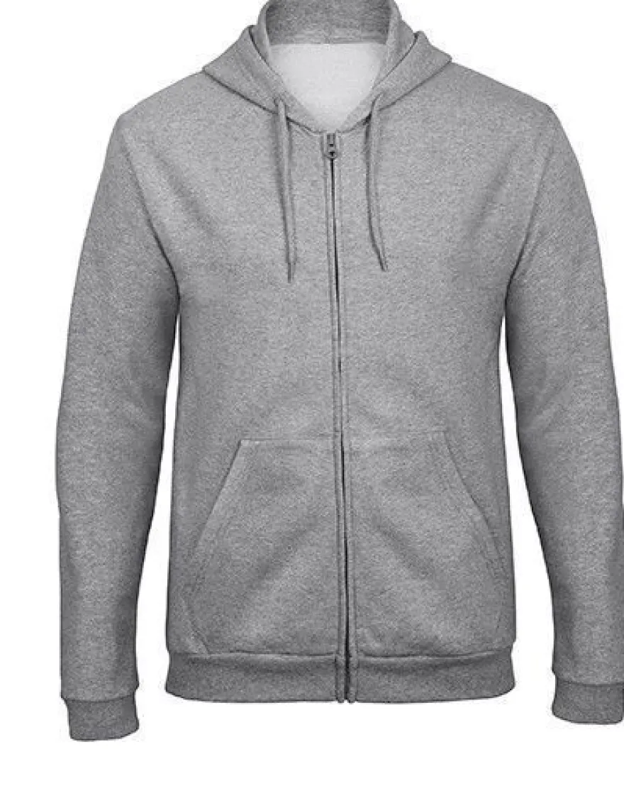 B&C ID.205 Sweat-Jacket 50/50 Zip-Hoodies Herren XS - XXL BCWUI25