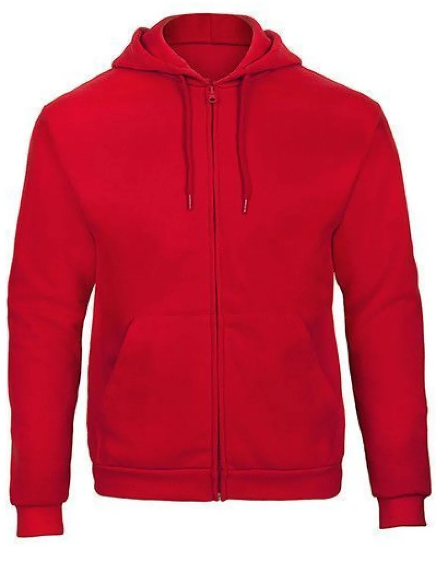 B&C ID.205 Sweat-Jacket 50/50 Zip-Hoodies Herren XS - XXL BCWUI25