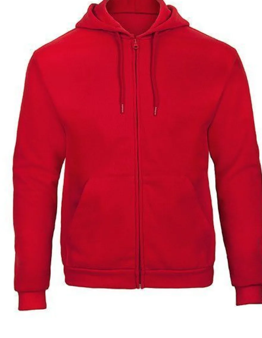 B&C ID.205 Sweat-Jacket 50/50 Zip-Hoodies Herren XS - XXL BCWUI25