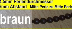 Bedienkette Kette 4,5x6mm Jalousie Rollo weiß grau beige braun schwarz Meterware