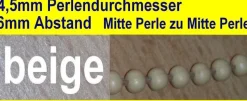 Bedienkette Kette 4,5x6mm Jalousie Rollo weiß grau beige braun schwarz Meterware