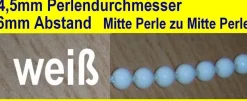 Bedienkette Kette 4,5x6mm Jalousie Rollo weiß grau beige braun schwarz Meterware