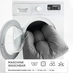 Bedsure Hundebett L (91x68 cm) - Waschbare, gepolsterte Hundematte für Hunde