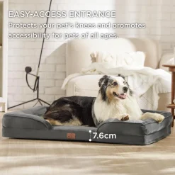 Bedsure Orthopädisches Hundebett 106x80 cm, Ergonomisches Hundesofa für große