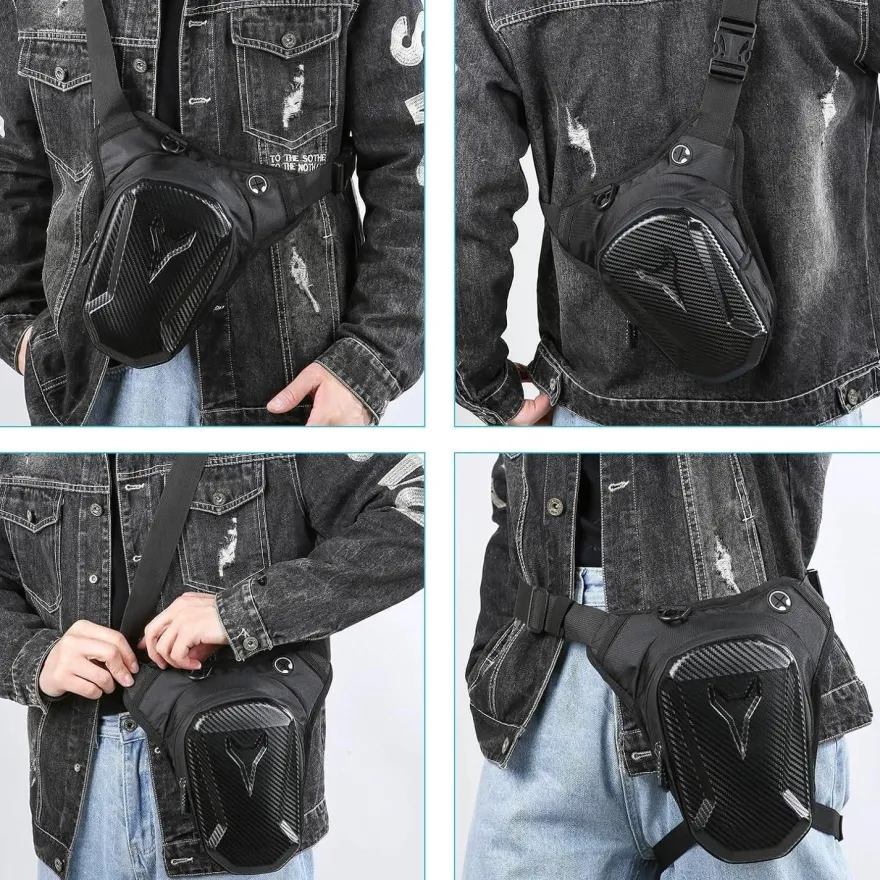 Beeluky Beintasche Motorrad für Herren Damen Oberschenkeltasche Wasserdicht