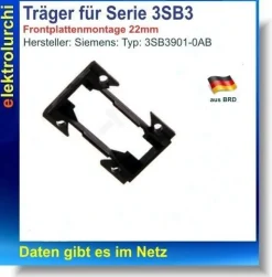 Befestigungsadapter, Träger, Siemens Halter f. Serie 3SB3, 3SB3901-0AB, 3St