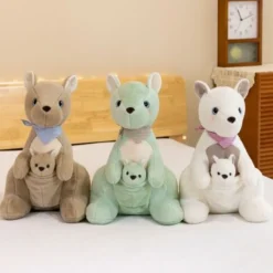 behaarte Mutter und Sohn Kangurus Plüschtiere Plüsch Spielzeug