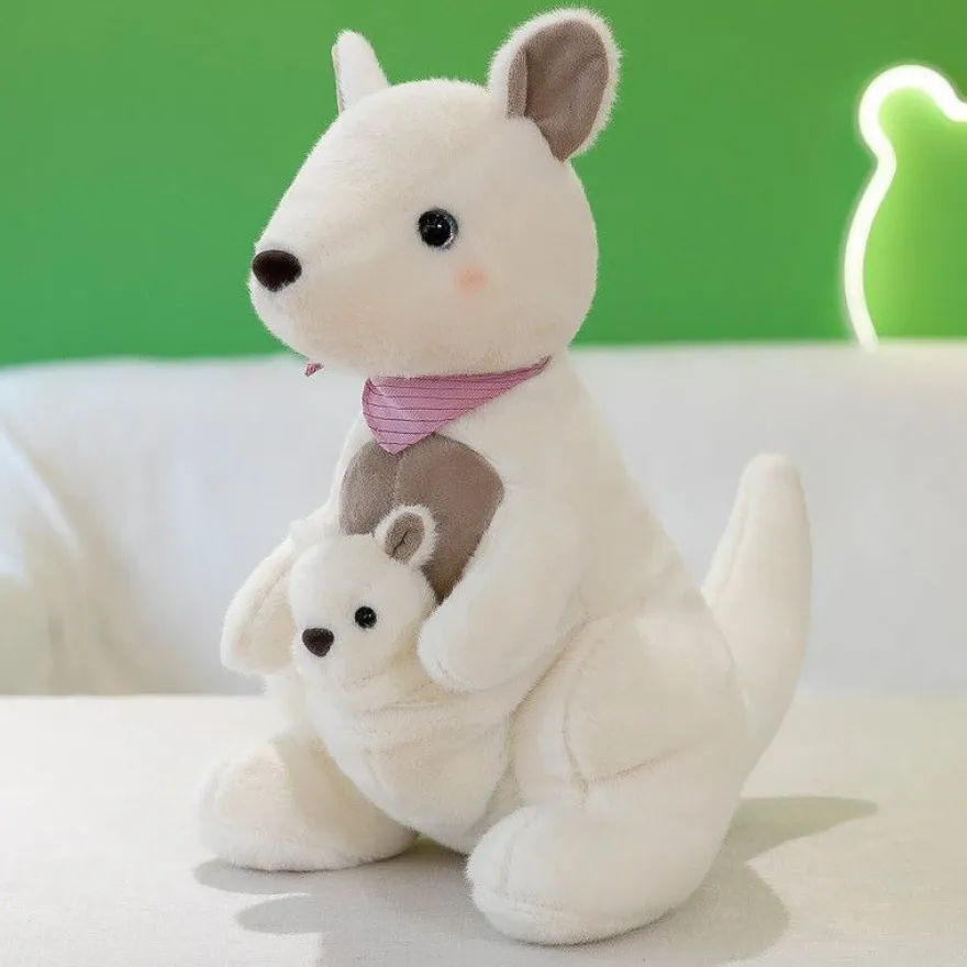 behaarte Mutter und Sohn Kangurus Plüschtiere Plüsch Spielzeug