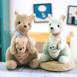 behaarte Mutter und Sohn Kangurus Plüschtiere Plüsch Spielzeug