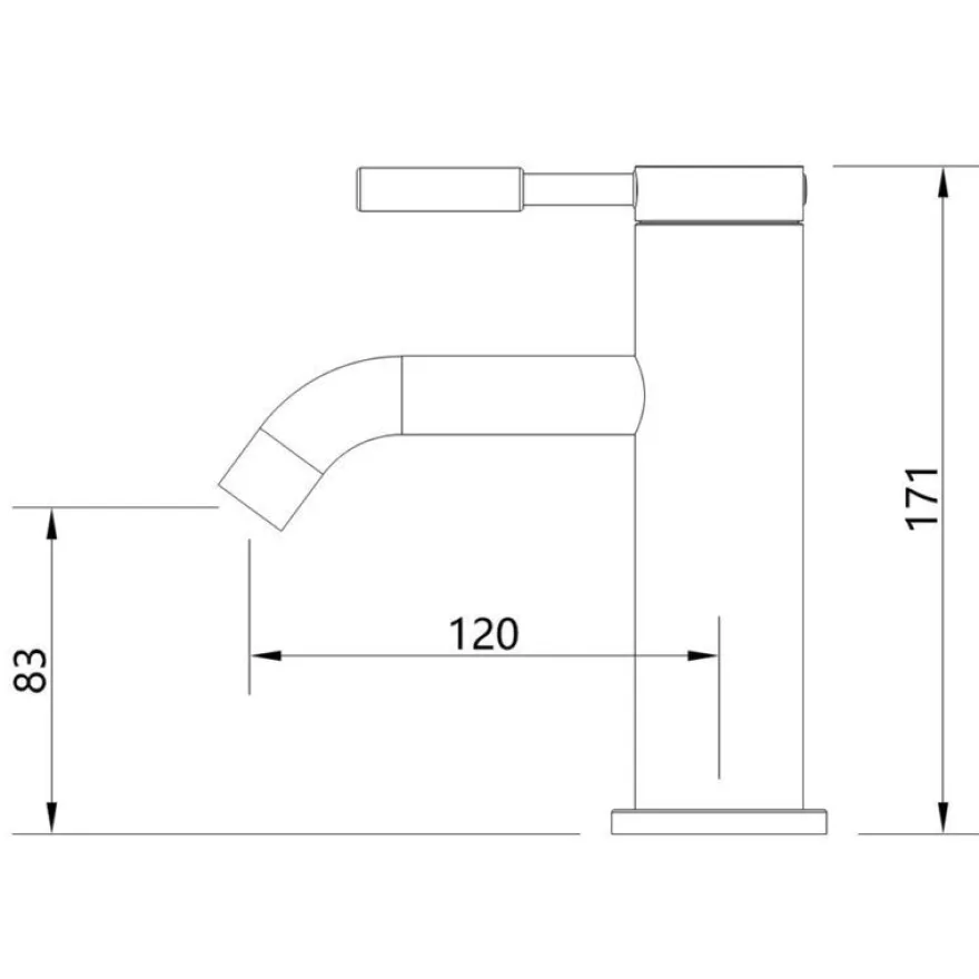 Beitz & Walz Aqvadesign Waschtisch-Ehm. / rund / neu / chrom
