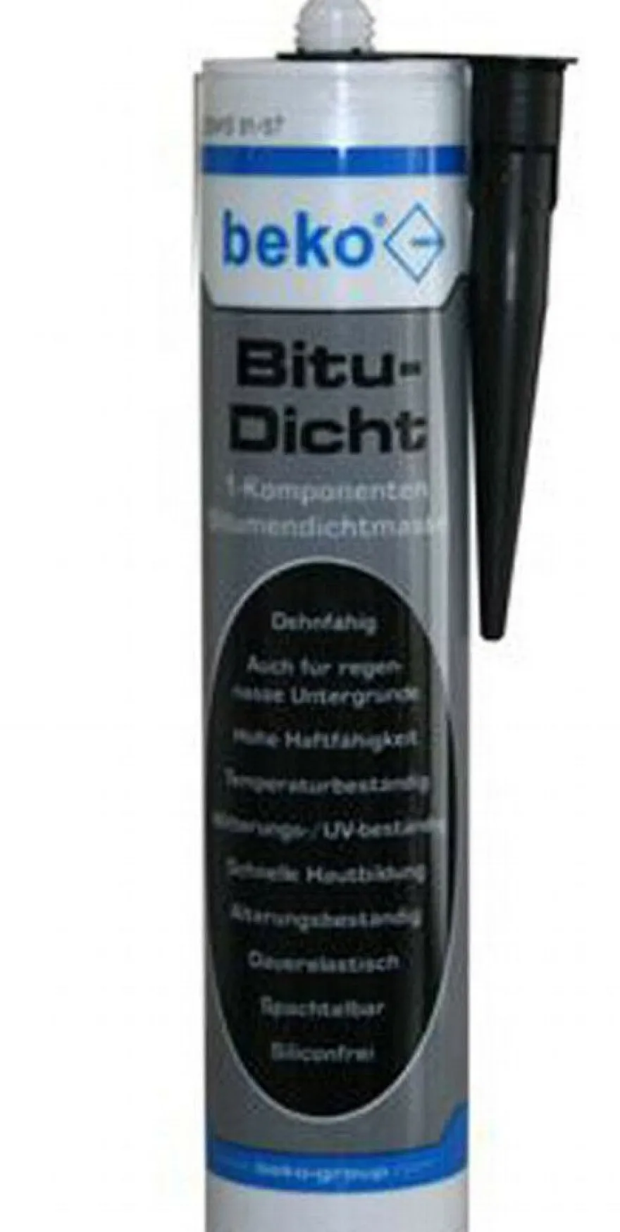 Beko Bitu-Dicht schwarz 310 ml Bitumen-Dichtmasse Bitumenspachtel Dach Reparatur