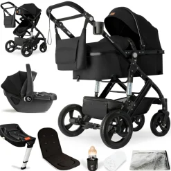 Bergsteiger Nizza 3 in 1 Kinderwagen Babyschale und Isofix Station optional