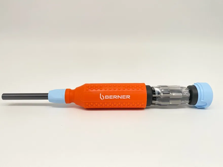 Berner Megapro 14 in 1 Magazin Schraubendreher 123591 Bit Depot orange