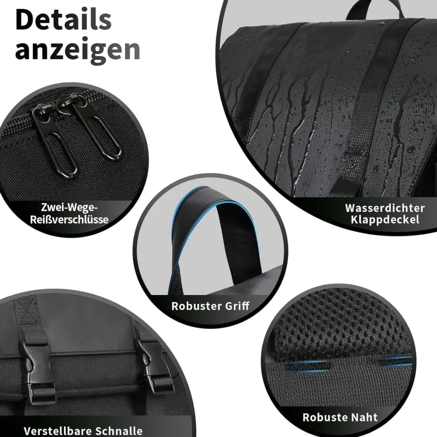 Bertasche Lunch Rucksack, 2-in-1 Arbeitsrucksack mit isolierter Kühltasche für