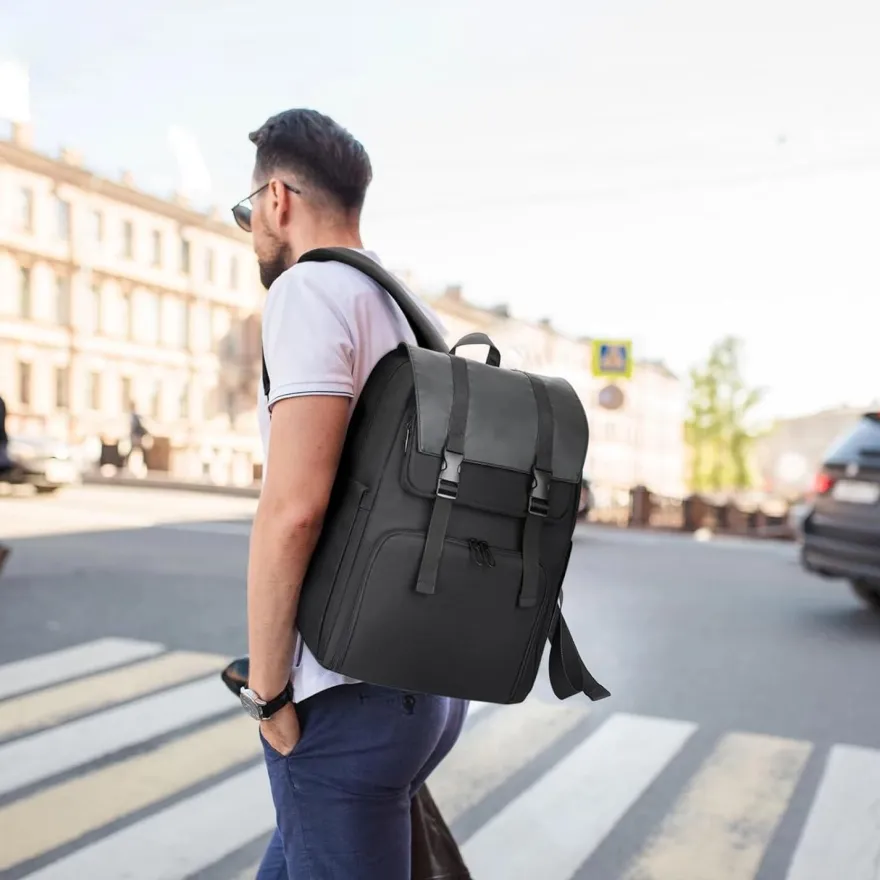 Bertasche Lunch Rucksack, 2-in-1 Arbeitsrucksack mit isolierter Kühltasche für