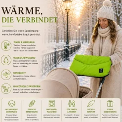 Best For Kids Kinderwagen Handwärmer - Universell, Wasserdicht & Kuschelig, Winter