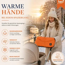 Best For Kids Kinderwagen Handwärmer - Universell, Wasserdicht & Kuschelig, Winter