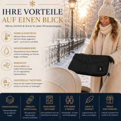 Best For Kids Kinderwagen Handwärmer - Universell, Wasserdicht & Kuschelig, Winter