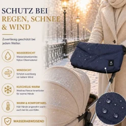 Best For Kids Kinderwagen Handwärmer - Universell, Wasserdicht & Kuschelig, Winter