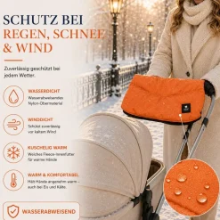 Best For Kids Kinderwagen Handwärmer - Universell, Wasserdicht & Kuschelig, Winter