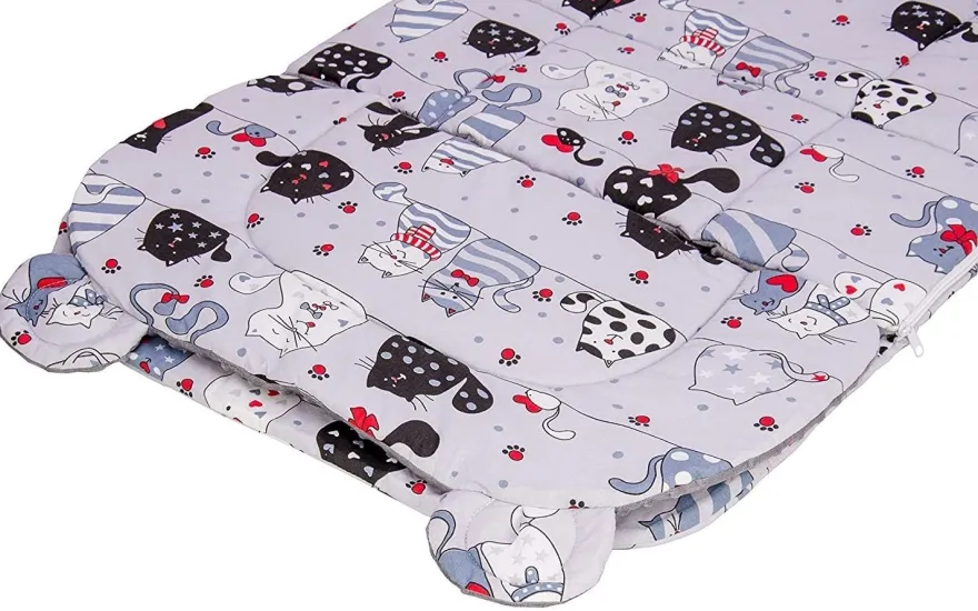Best For Kids Schlafsack Set mit Bärenkissen und Beutel für Kindergarten und Camping