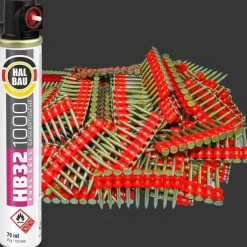 Betonnägel HB42 ø2.6x32mm 1000 Stück + Gaspatrone HB32 1 Stück