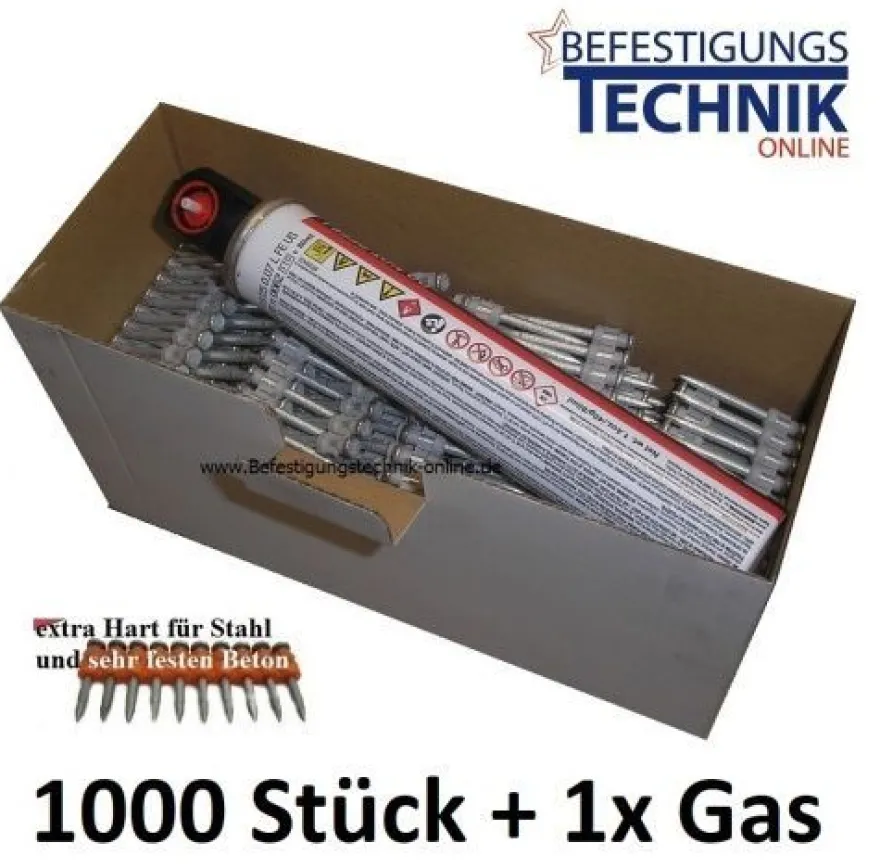 Betonnägel 3,0x17mm XH Gas für Betonnagler Hitachi NC40G Makita GN420CLSE KMR Tjep Se