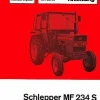 Betriebsanleitung Massey Ferguson MF234 S Ungebraucht
