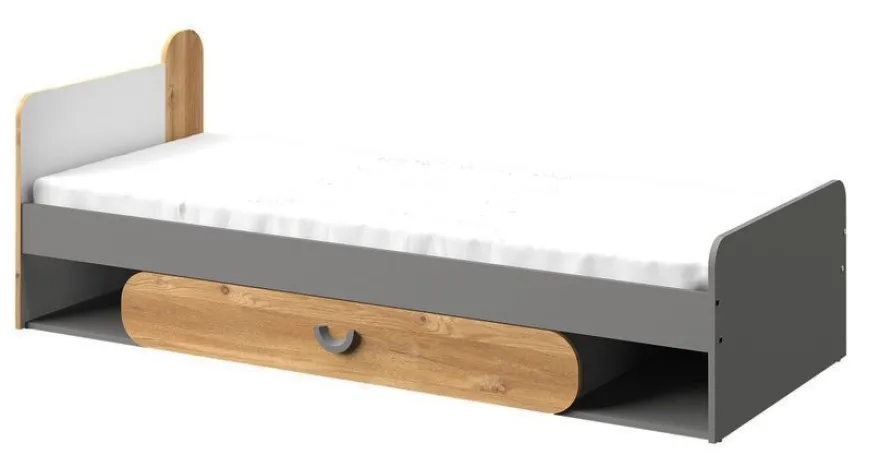 Bett Carini CA11 mit Schublade und Federkernmatratze 195x80 cm