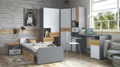 Bett Carini CA11 mit Schublade und Federkernmatratze 195x80 cm