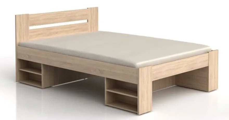 Bett Funktionsbett Bettanlage mit 3 Bettkästen, Schubkästen 140 oder 160 cm Neu