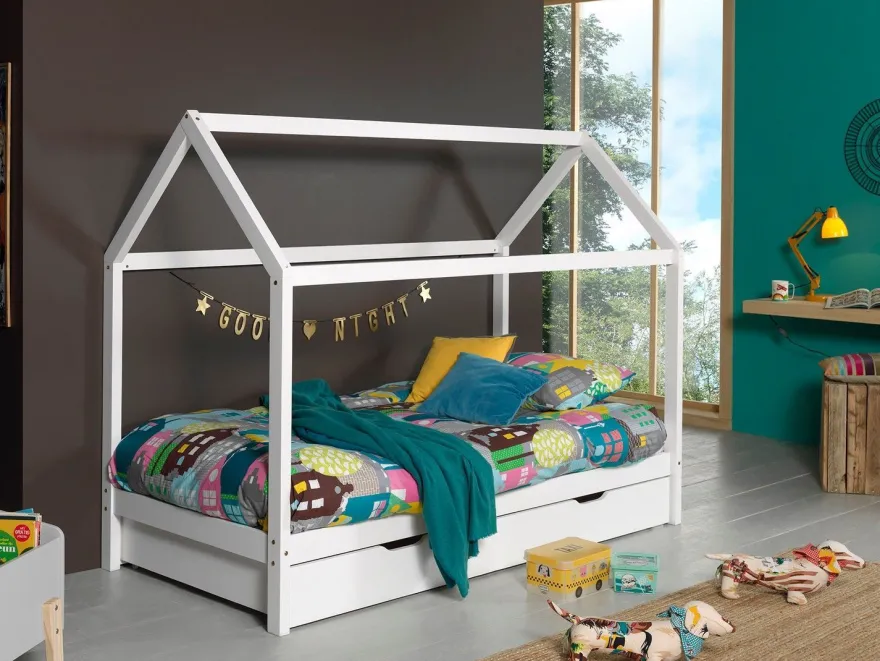 Bett Hausbett Dallas Two Plus 90x200 cm Weiß