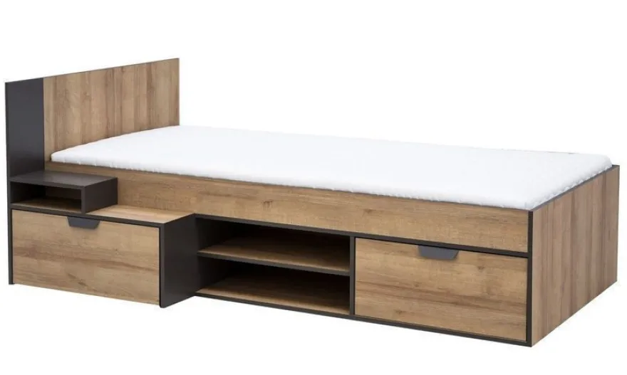 Bett Nano NA13 Jugendzimmer Einzlelbett Bettgestelle 90x200 cm Bettrahmen