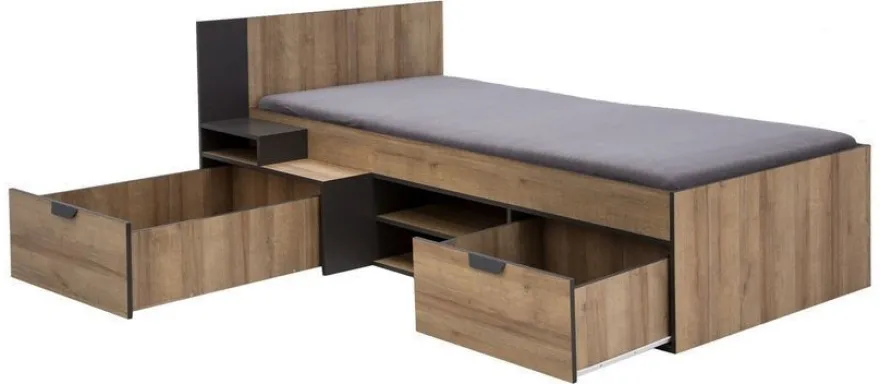 Bett Nano NA13 Jugendzimmer Einzlelbett Bettgestelle 90x200 cm Bettrahmen