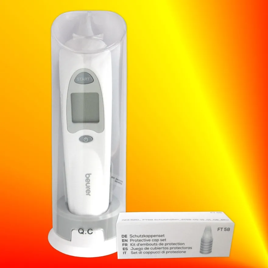 Beurer FT 58 Infrarot-Thermometer Fieberthermometer Ohrthermometer Objektmessung