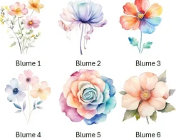 Bügelbild Bügelmotiv Blumen Rose Mohnblume Mädchen verschiedene Größen
