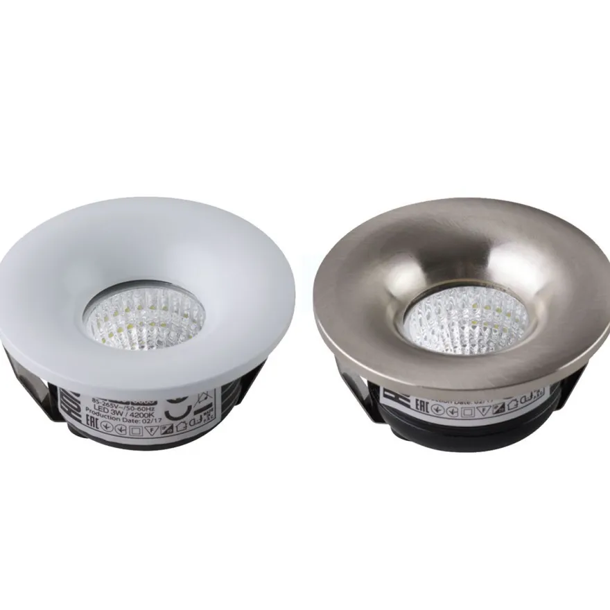 Bianca - 3 W LED Mini Spot inkl. Trafo rund Chrom/Weiß NW