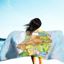 Bibi und Tina Badetuch Sternenzauber 75x150 cm