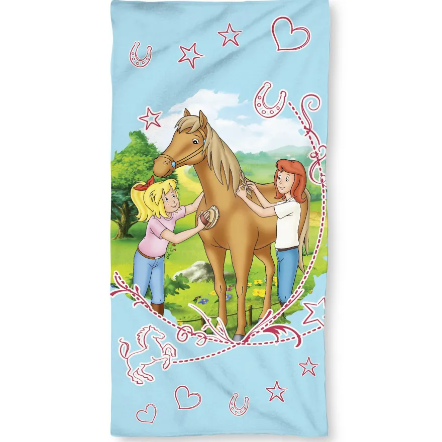Bibi und Tina Badetuch Sternenzauber 75x150 cm