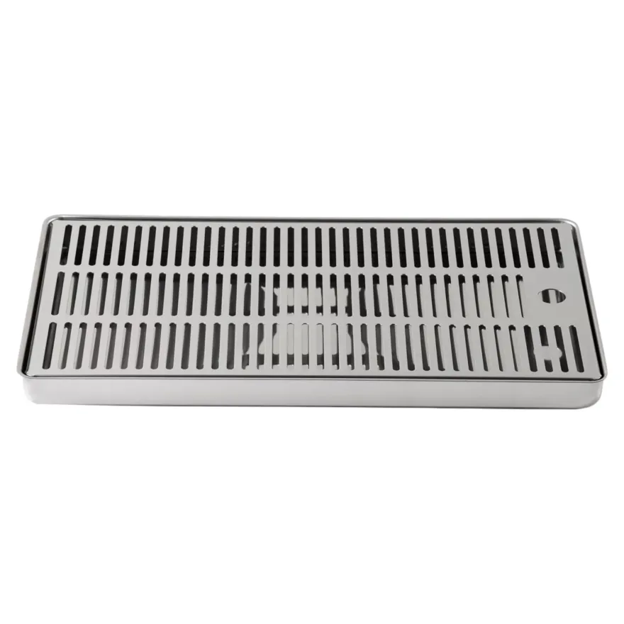 BieTal® Tropfschale Tropfkasten Edelstahl Lochplatte Aufbau Theke Bar Auflegen