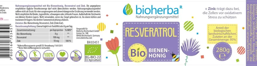 Bioherba Resveratrol Bio-Bienenhonig
