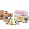 Bio-Papierstrohhalme Papierstrohhalme 6/205mm - Mix 250 Stück