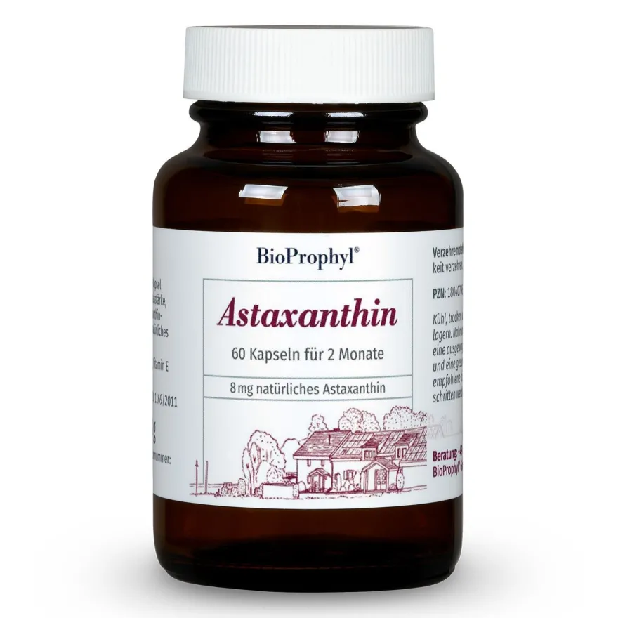 BioProphyl Astaxanthin | 8 mg Astaxanthin hochdosiert | Vitamin E | 60 Kapseln